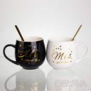 Набор парных фарфоровых чашек Mr&amp;Mis 2 (шт) по 350 (мл) чашки на подарок с