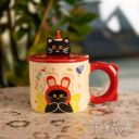 Чашка фарфоровая с крышкой Kitten's Birthday 400 (мл) подарочная кружка