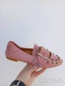 Балетки в кольорі пудра на стопу 24см