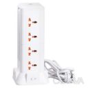 Сетевой фильтр удлинитель 2.8 м с лампой на 12 универсальных розеток с 2 USB