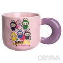 Чашка фарфоровая Labubu Sweet Memories 400 (мл) подарочная кружка прикольная