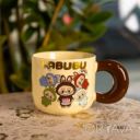 Чашка фарфоровая Labubu 400 (мл) подарочная кружка прикольная чашка для детей