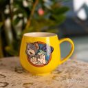 Праздничная фарфоровая чашка "Веселые Герои" 400 мл