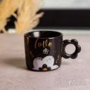 Чашка для чая и кофе фарфоровая Love 420 (мл) красивая оригинальная кружка на