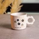 Чашка для чая и кофе фарфоровая 420 (мл) красивая оригинальная кружка на