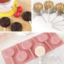 Силиконовая форма для леденцов и конфет на палочке "Спираль"