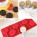 Силиконовая форма для леденцов и конфет на палочке "Спираль"