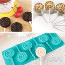 Силиконовая форма для леденцов и конфет на палочке "Спираль"