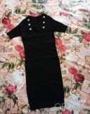 В рубчик!!!! Платье в черном цвете