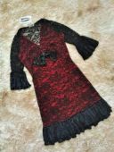 Красивое женское платье в красном цвете 40 42 44 рр фото реальное