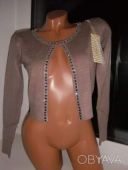 Тм Anne! Кашемірова кофтинка-болеро, колір мокко