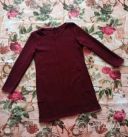 В'язка! Сукня-туніка в кольорі бордо, розмір 46/48