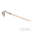 Тяпка сапка сапа мотыга садовая трапеция c черенком 60 см ширина лезвия 15 см