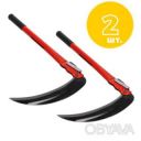 Набор из двух мини кос складная коса ручная подкосок серп садовый с красной