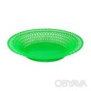 Фруктовница пластиковая круглая тарелка подставка для фруктов &Oslash; 28 см