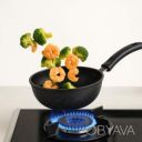 Сотейник глубокая сковорода с мраморным антипригарным покрытием 1.5 л