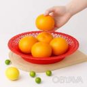 Фруктовница пластиковая круглая тарелка подставка для фруктов &Oslash; 28 см