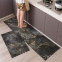 Набор ковриков для кухни и ванной 120&times;40 см и 60&times;40 см водонепроницаемые