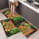 Набор ковриков для кухни и ванной 120&times;40 см и 60&times;40 см водонепроницаемые