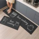 Набор ковриков для кухни и ванной 120&times;40 см и 60&times;40 см водонепроницаемые