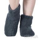 Чуни женские из шерсти мериносовой овчины серые однотонные 42-43