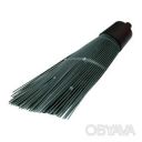 Метла круглая усиленная полипропиленовая под кий на резьбе для улицы