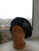 Оригінальний берет в чорному кольорі