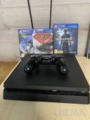 Ігрова поиставка Sony Play Station 4 slim 500 gb + кермо з педалями