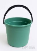 Ведро пластмассовое хозяйственное без крышки 10 л Зеленый