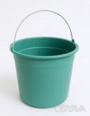 Ведро пластмассовое усиленное хозяйственное с металлической ручкой и мерной