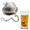 Ситечко заварник для заваривания чая и кофе в форме ракушки с цепочкой из