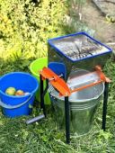 Ручная корморезка дробилка винограда Коза-Нова мини усовершенствованная нерж.