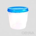 Контейнер лоток судочек круглый с закручивающейся крышкой PP 0.7 л