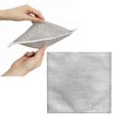 Салфетка двухслойная многоразовая металлическая с абразивной сеткой для