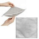 Салфетка двухслойная многоразовая металлическая с абразивной сеткой для