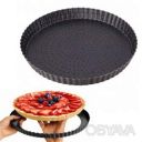 Перфорированная форма для выпечки тартов и кишей с антипригарным покрытием и