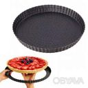 Перфорированная форма для выпечки тартов и кишей с антипригарным покрытием и