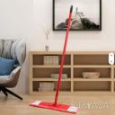 Плоская швабра с микрофибровой насадкой для мытья пола