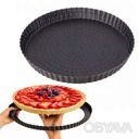 Перфорированная форма для выпечки тартов и кишей с антипригарным покрытием и