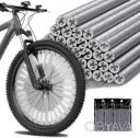 Светоотражатели на спицы велосипеда 12штук серые