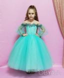 Нарядное праздничное выпускное детское платье с пышной юбкой № 23-04