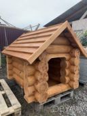 Будка для собак зруб дерев&rsquo;яний ( брус, рейка, доска)