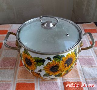 Каструля емалірована