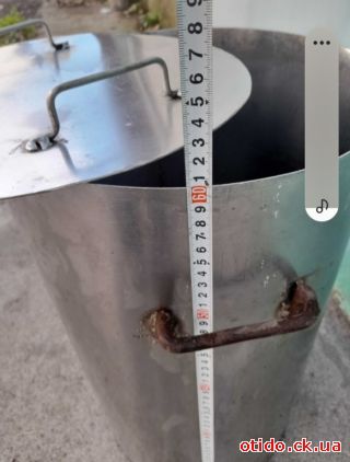 Бак харчовий з нержавіючої сталі об`ємом 66л. Товщина металу - 2 мм. Розміри: висота 60