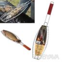 Решетка-гриль сетка для жарки рыбы 68х15х6 см