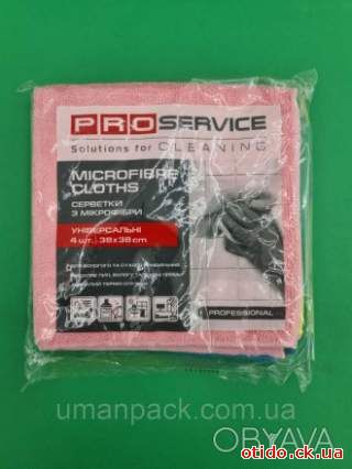 Салфетки PRO микрофибра Professional (38*38) 4шт (1 пачка)