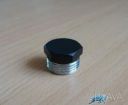Чёрная простая заглушка монолитная ThermoPulse Black 3/4" на