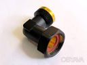 Компактная черная mini - американка ThermoPulse угловая 3/4" Black