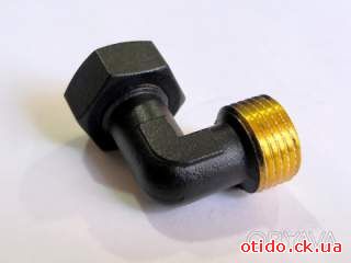 Компактная чёрная mini - американка угловая 1/2" black