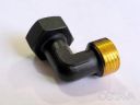 Компактная чёрная mini - американка угловая 1/2" black
